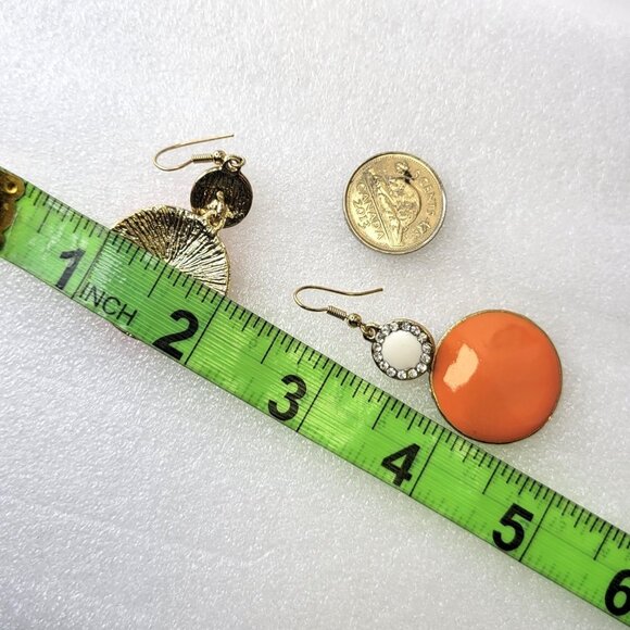 Orange Light Drop Earrings - Picture 8 of 9